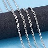 Non-Tarnish 3.28 Feet 304 Stainless Steel Cable Chains X-CHS-F006-02C-P-5