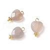 Natural Grey Agate Pendants PALLOY-JF01863-04A-1