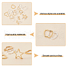 SUPERFINDINGS 108Pcs 18 Style Brass Linking Rings KK-FH0005-75-4