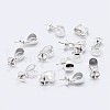 925 Sterling Silver Cup Pearl Bail Pin Pendants STER-F036-07S-3mm-1
