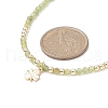 Brass Clover Pendant Necklace NJEW-JN04325-01-3