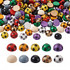 Craftdady 200Pcs Schima Wood Cabochons WOOD-CD0001-25-1