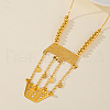Heart and Geometric Shapes Pendant Adjustable Necklace YT9938-1