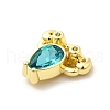 Alloy Rhinestone Pendants PALLOY-D330-02G-02B-2