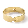 PVD Vacuum Plating Word Love 304 Stainless Steel wide Hinged Bangles BJEW-G700-05G-2