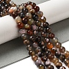 Dyed & Heated Natural Fire Crackle Agate Beads Strands G-P539-B01-08-2
