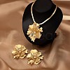 Flower Alloy Earrings & Pendant Necklaces Sets for Women FS-WGBCE4A-01-3