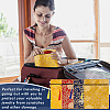 AHADERMAKER 4Pcs 4 Colors Ethnic Style Silk Sutra Book Zipper Pouch ABAG-GA0001-27-6