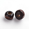 Dyed Natural Wood Beads X-WOOD-S614-1-LF-2