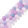 Natural Aquamarine & Rose Quartz & Amethyst Beads Strands G-H280-02C-1