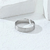 Stainless Steel Open Cuff Ring GK9650-1-2