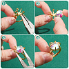  4Pcs Adjustable Brass Finger Ring Components KK-NB0002-57-4