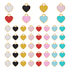 Unicraftale 48Pcs 8 Colors Alloy Enamel Charms ENAM-UN0001-07-1