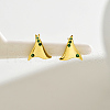 Unique Triangle S925 Sterling Silver Cubic Zirconia Stud Earrings XQ0966-2