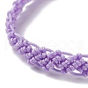 Nylon Thread Braided Cord Bracelet BJEW-JB07412-03-4