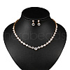 Brass Cubic Zirconia Jewelry Sets FS-WG75FBD-02-1