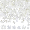 SUNNYCLUE 600PCS 6Style ABS Plastic Imitation Pearl Bead Caps OACR-SC0001-30-1