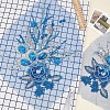 3D Flower Polyester Embroidery Sew on Flower Appliques PATC-WH0008-24B-4