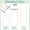 WADORN 3Pcs 3 Styles ABS Plastic Imitation Pearl Purse Chains FIND-WR0009-73B-2