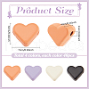   40Pcs 4 Colors Alloy Beads FIND-PH0022-86-2