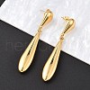 304 Stainless Steel Dangle Stud Earrings EJEW-C142-01G-2