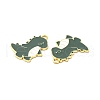 Alloy Enamel Pendants ENAM-F144-09G-3