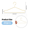 SUPERFINDINGS 20Pcs Mini Iron Clothing Hanger AJEW-FH0004-81A-2