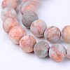 Olycraft Natural Red Netstone Beads Strands G-OC0001-50-4