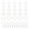 DELORIGIN DIY 304 Stainless Steel Triangle Dangle Earrings Making Kit DIY-DR0001-40-1