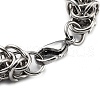 304 Stainless Steel Rope Chain Bracelet BJEW-Z023-17P-3