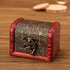 Retro Engraved Wood Jewelry Storage Treasure Boxs with Clasps PW-WG63114-04-1