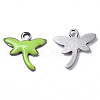 201 Stainless Steel Enamel Charms STAS-N088-19F-2