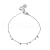 304 Stainless Steel Cable Chain Bracelets for Women BJEW-A036-20P-2