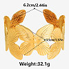 Butterfly 304 Stainless Steel Cuff Bangles for Women HQ8416-2-4