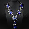Alloy & Glass Pendant Necklaces for Women FS-WGBD771-03-1