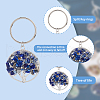 Natural & Synthetic Gemstone Keychain PALLOY-FH00034-6