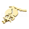 304 Stainless Steel Pendants STAS-D036-07G-2