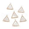 Natural White Shell Pendants KK-K252-07G-01-2