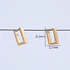 Square Stainless Steel Hoop Earrings GL5568-4
