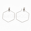 Tarnish Resistant 304 Stainless Steel Wire Pendants STAS-T051-006-3
