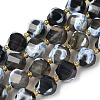 Natural Fire Crackle Agate Beads Strands G-U023-A16-01-2
