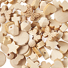 Unfinished Wood Beads & Pendants WOOD-TA0001-32-4