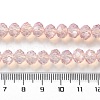 Baking Painted Transparent Glass Beads Strands DGLA-A034-J8MM-D04-4