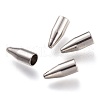 Tarnish Resistant 202 Stainless Steel Cord End Caps STAS-I168-04P-1