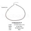 Stainless Steel Snake Chain Necklaces for Unisex LI3246-3-1