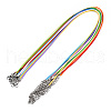 Braided Waxed Cotton Cord Necklace Making MAK-YWC0001-01P-M1-1