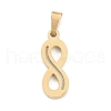 Ion Plating(IP) 304 Stainless Steel Pendants STAS-Z035-10-2