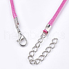 Waxed Cord Necklace Making X-NCOR-T001-33-3
