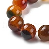 Natural Multi-Color Agate Beads Strands G-A261-B05-14mm-4