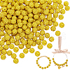   200Pcs Pave Disco Ball Beads RB-PH0001-41G-1